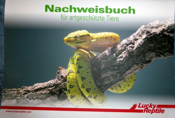 Lucky Reptile Nachweisbuch "Artenschutz" für alle die Nachzuchten haben