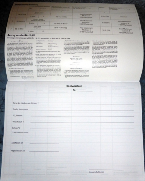 Lucky Reptile Nachweisbuch "Artenschutz" für alle die Nachzuchten haben