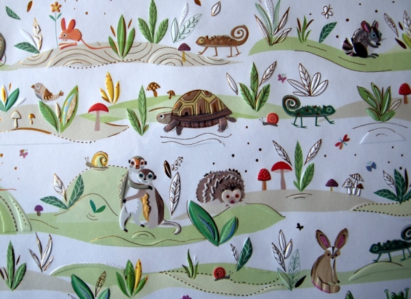 Turnowsky-Kunstdruck Geschenkpapier Tierwelt