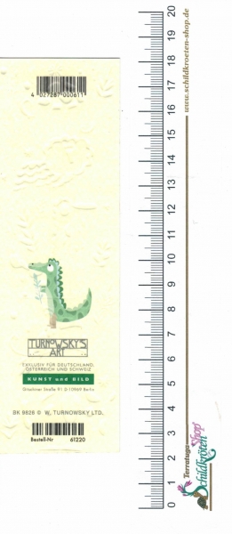 Turnowsky-Kunstdruck Lesezeichen mit Tieren