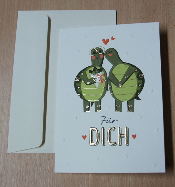 Kunstdruck Grußkarte "Für Dich" Love Letters