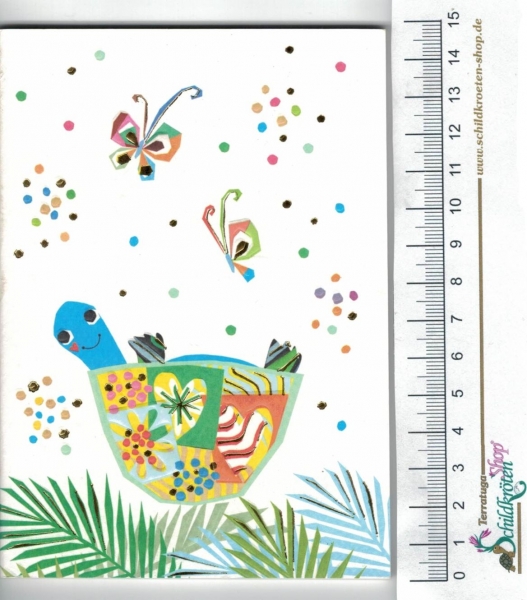 Turnowsky-Kunstdruck Notizbuch - Fröhliche Schildkröte