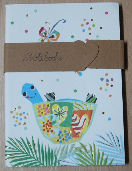 Turnowsky-Kunstdruck Notizbuch - Fröhliche Schildkröte