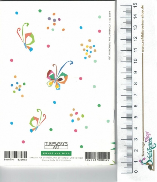 Turnowsky-Kunstdruck Notizbuch - Fröhliche Schildkröte