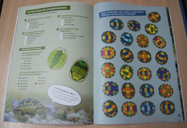 Faszination Schildkröte - das besondere Rätsel-, Mal- und Wissensbuch