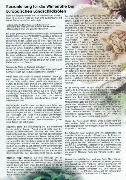 Winterschlafskurzinformation Info 4.Auflage 10/2023