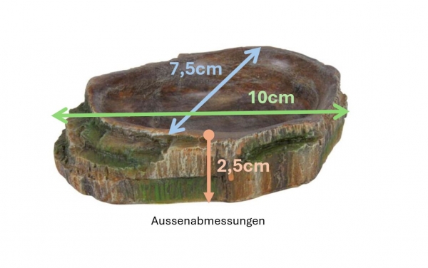 Regenwalddesign Wasser & Futterschale klein