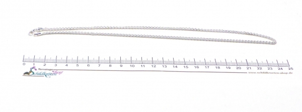 925er Feinsilber Zopfkette 2,5mm x 50cm