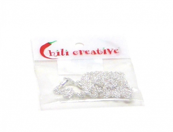 925er Feinsilber Zopfkette 2,5mm x 50cm