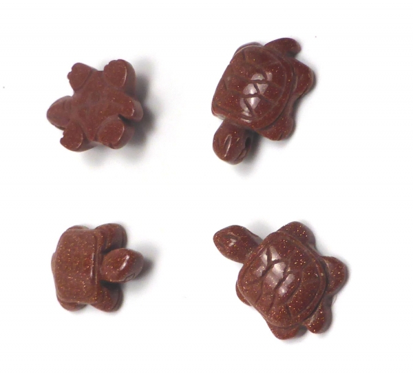 "Marinella" Schildkröten Anhänger aus Goldfluss (3,5 cm)