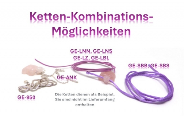 "Marinella" Schildkröten Anhänger aus Rosenquarz (3,5 cm)