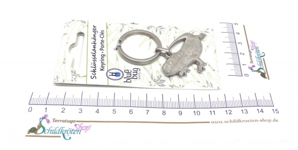 3D-Schlüsselanhänger "Bartagame" Silberfarben - BlueBug