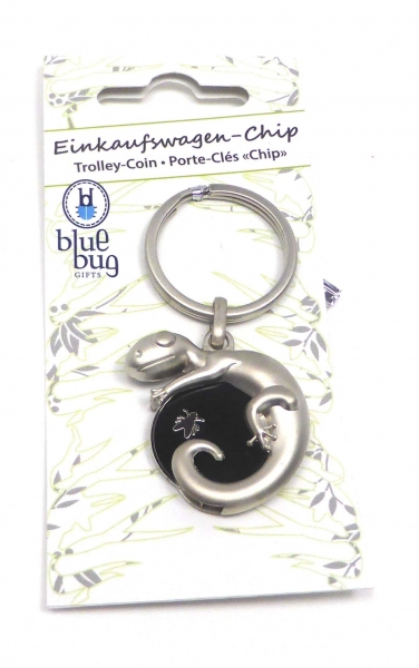 Chiphalter "Gecko mit Fliege" - BlueBug