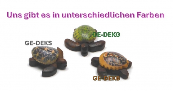 Holz Dekorations Schildkröten (grün)