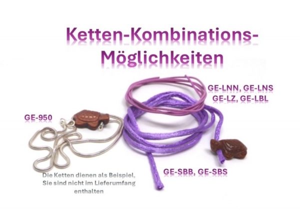 "Sassary"  Schildkröten Anhänger aus Goldfluss (2,5 cm)