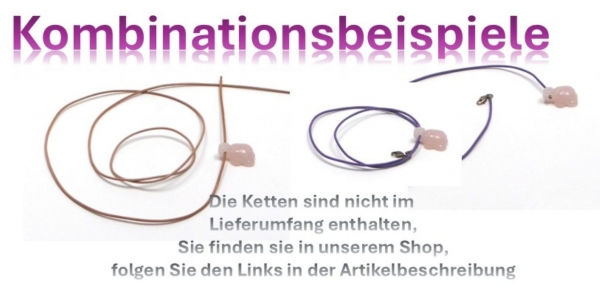 "Sassary" Schildkröten Anhänger aus Rosenquarz (2,5 cm)