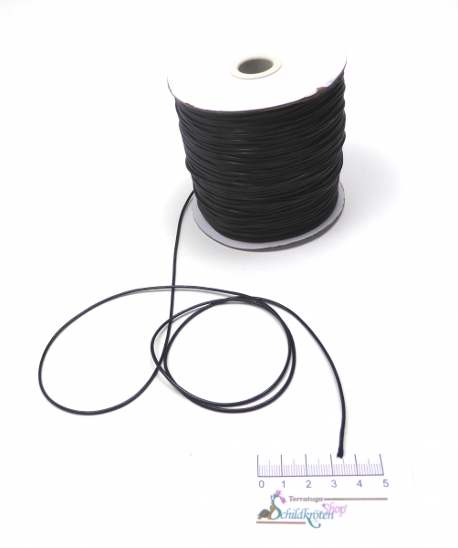 Kordband (schwarz) 1,5 mm x 1 m Meterware