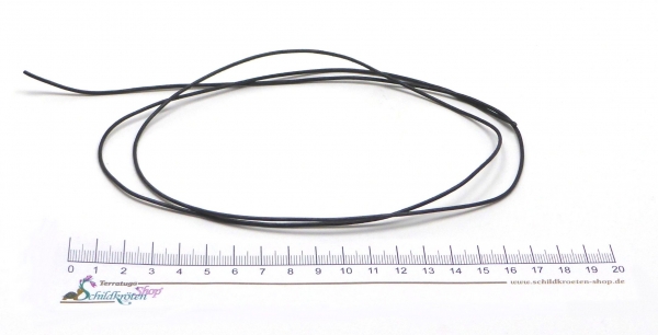 Lederband aus Ziegenleder (schwarz) ohne Verschluß 1m