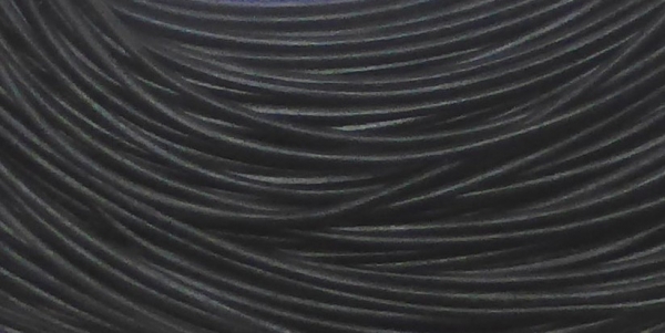 Lederband aus Ziegenleder (schwarz) ohne Verschluß 1m