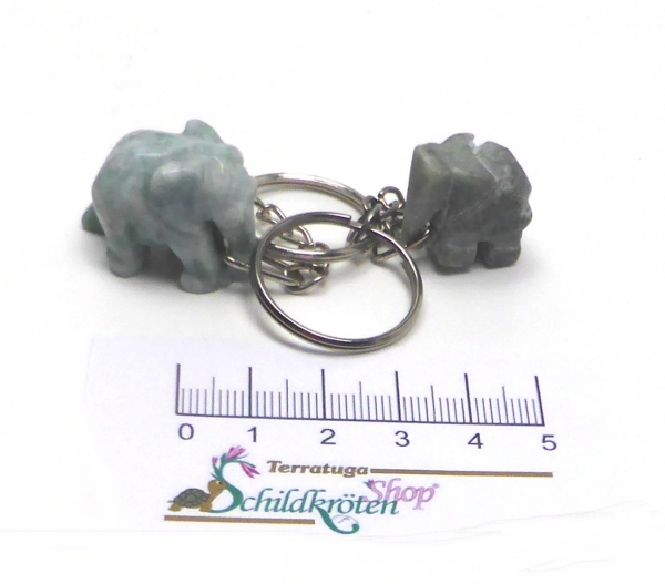Halbedelstein Schlüsselanhänger "ELEFANT"