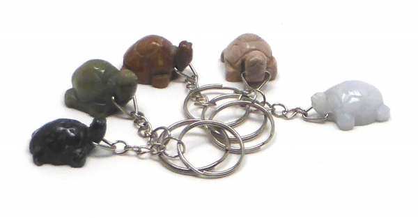 Halbedelstein Schlüsselanhänger "SCHILDKRÖTE"