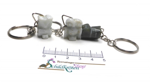 Halbedelstein Schlüsselanhänger "EULE"