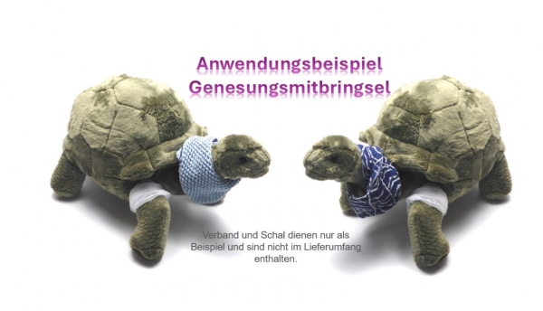Stofftier "Herbert" Riesenschildkröte grau-grün