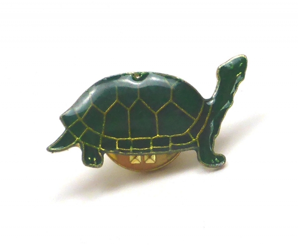 Ansteckpin "Landschildkröte" ca. 2x1,3 cm