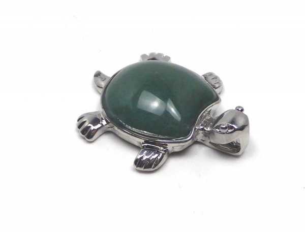 "Nugget" Schildkröten Anhänger aus Aventurin