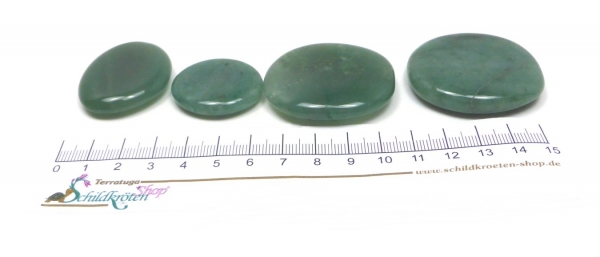 Scheibenstein Aventurin ca. 3-5 x 5 cm groß (grün)