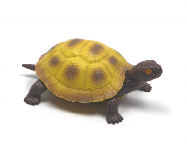 Kunststoff-Stretch-Figur "Wobble" (braun/gelb)