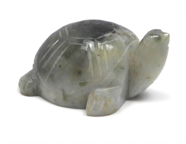 "XXL" Edelstein Schildkröte aus Jadeit (Jade)