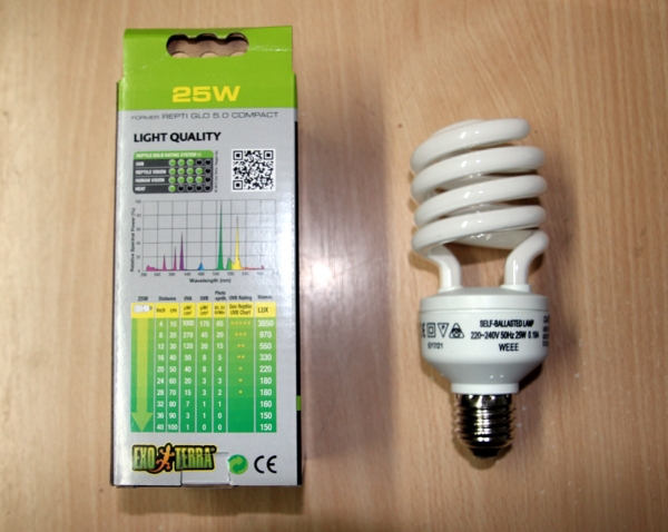 Exoterra Reptil 5.0 Tropenlampe E27 25 Watt NEU
