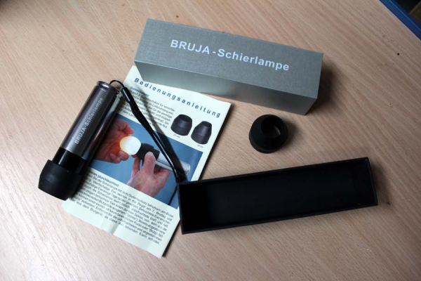 Schierlampe LED zum Eier durchleuchten
