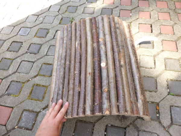 Haselnuss Brücke Gr. 65x45cm sehr grosse Holzbrücke