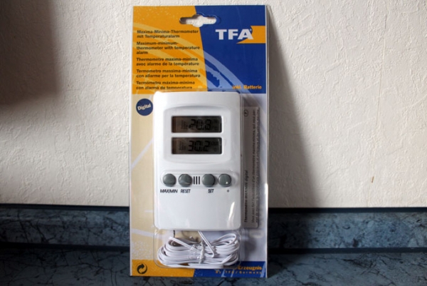 Terratuga Schildkrötenshop - Digitales Innen-Außen-Thermometer mit Alarm