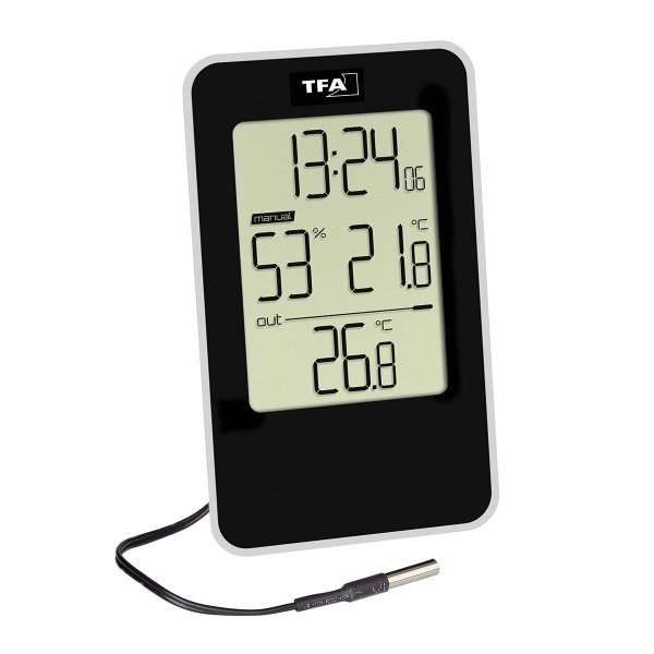 Digitales Thermo-Hygrometer mit Uhr