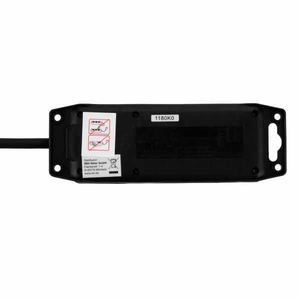 Steckdosenleiste 2-fach, Outdoor IP44 mit 1,4m Anschlussleitung