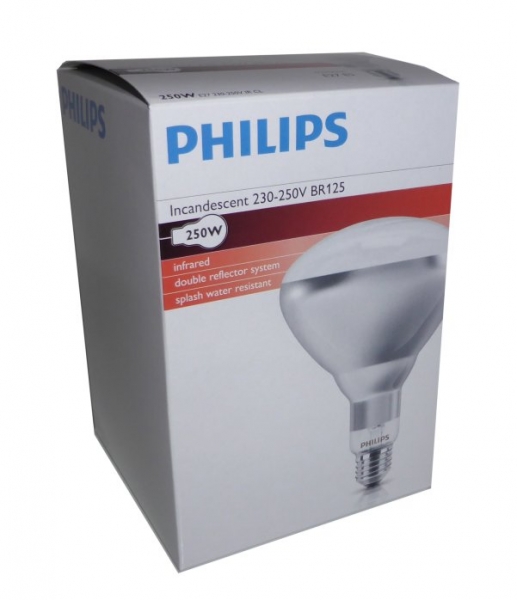 Weißlicht Infrarot-Wärmestrahler 250W (Philips)