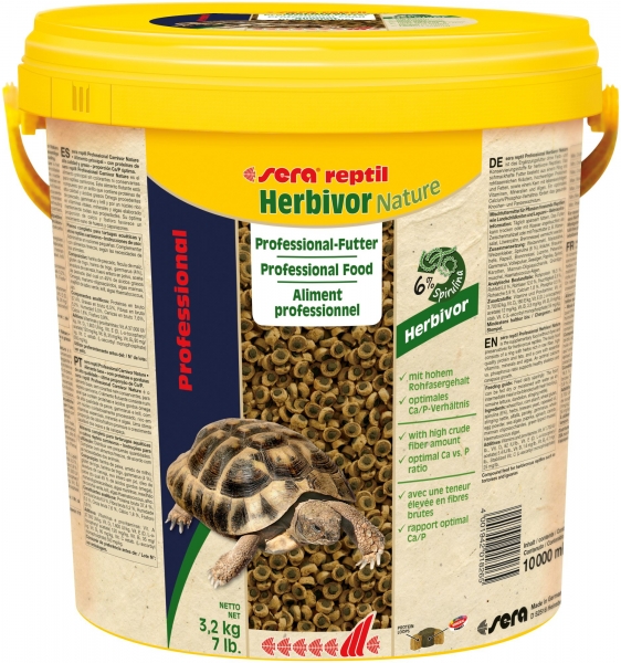 sera reptil Herbivor Nature 10l - 3,2kg