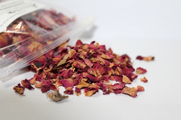 Rosenblütenblätter, rot 100g
