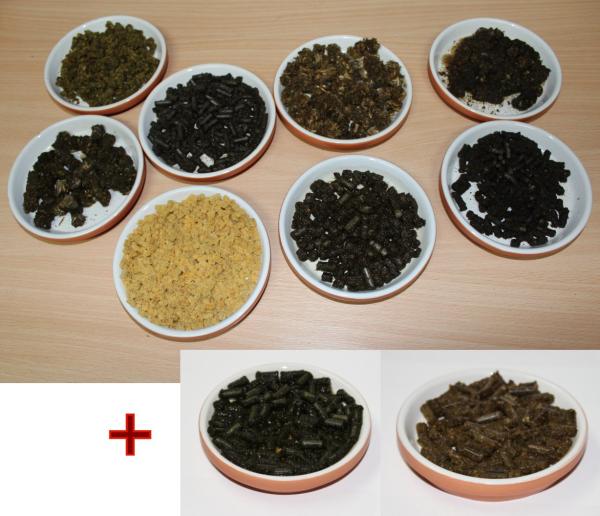 10 verschiedene Sorten Pellets, insg. 180g