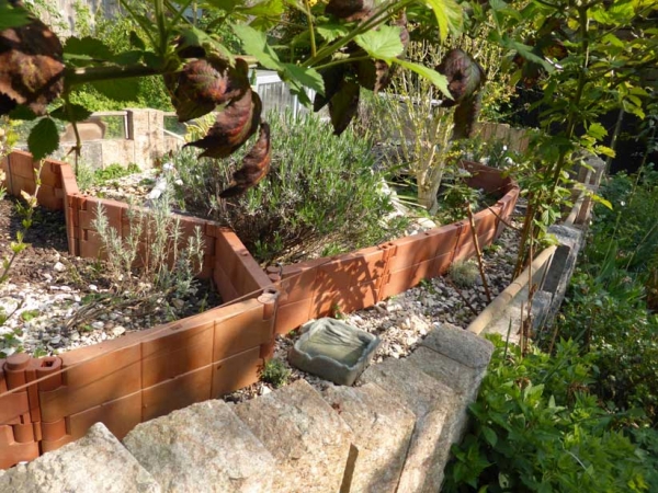 4 Gartenbausteine Pack terracotta JUWEL