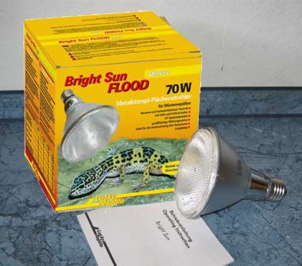 Bright Sun Flood Desert 70 Watt  Lucky Reptile