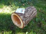 Weser-Tunnel aus Erle Naturholz Massiv 35cm lang