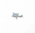 "Lari" Schildkröten Anhänger aus Larimar und  925 Silber,  25x18,5mm