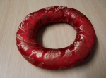 Rotes rundes Kissen für Klangschale 15 cm